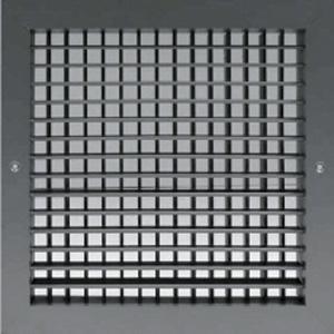 300W x 300H Double Deflection Grille -Aluminium Finish-