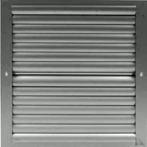 250W x 250H  - 3 Way Curved Blade Grille -Aluminium Finish-