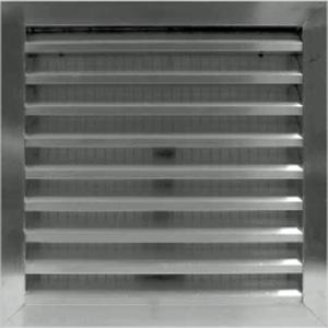 1115W x 2000H Standard Weather Louvre 38mm -Ali Finish-