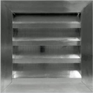 1275W x 900H Standard Weather Louvre 75mm -Ali Finish-