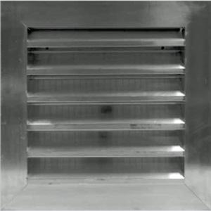 1275W x 600H Standard Weather Louvre 50mm -Ali Finish-