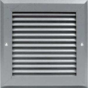 400W x 200H Flush Mounted Grille -Aluminium Finish-