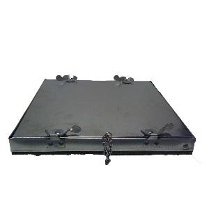 1000mm W x 100mm H x 25mm Chained Access Door - Galv Steel
