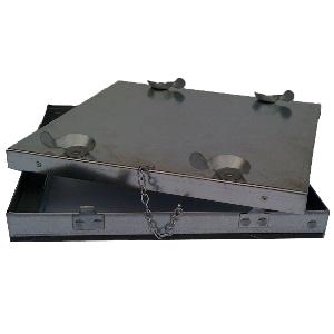 1000mm W x 100mm H x 25mm Chained Access Door 304 SS