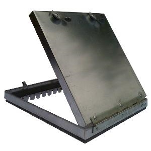 1100mm W x 200mm H x 25mm Hinged Access Door 304 SS