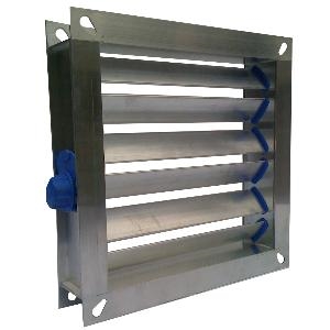 100mm W x 700mm H Type A -Flange- Manual Aluminium VCD