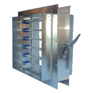 1000mm W x 1000mm H Type B -Spigot- Quadrant Aluminium VCD